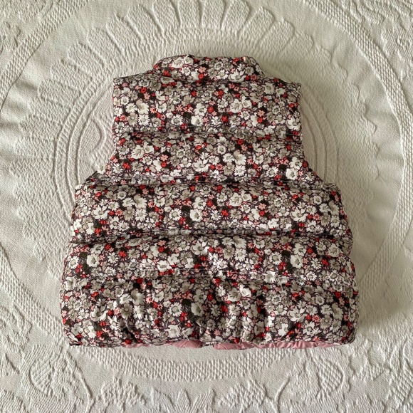 Baby Gap 12-18 Months Floral Puffer Vest - Picture 2 of 5